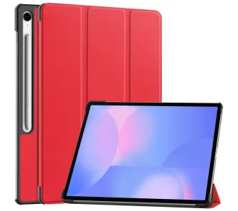 Etui na tablet Bizon Case Tab Croc z klapką do Samsung Galaxy Tab S10 FE Plus Czerwony