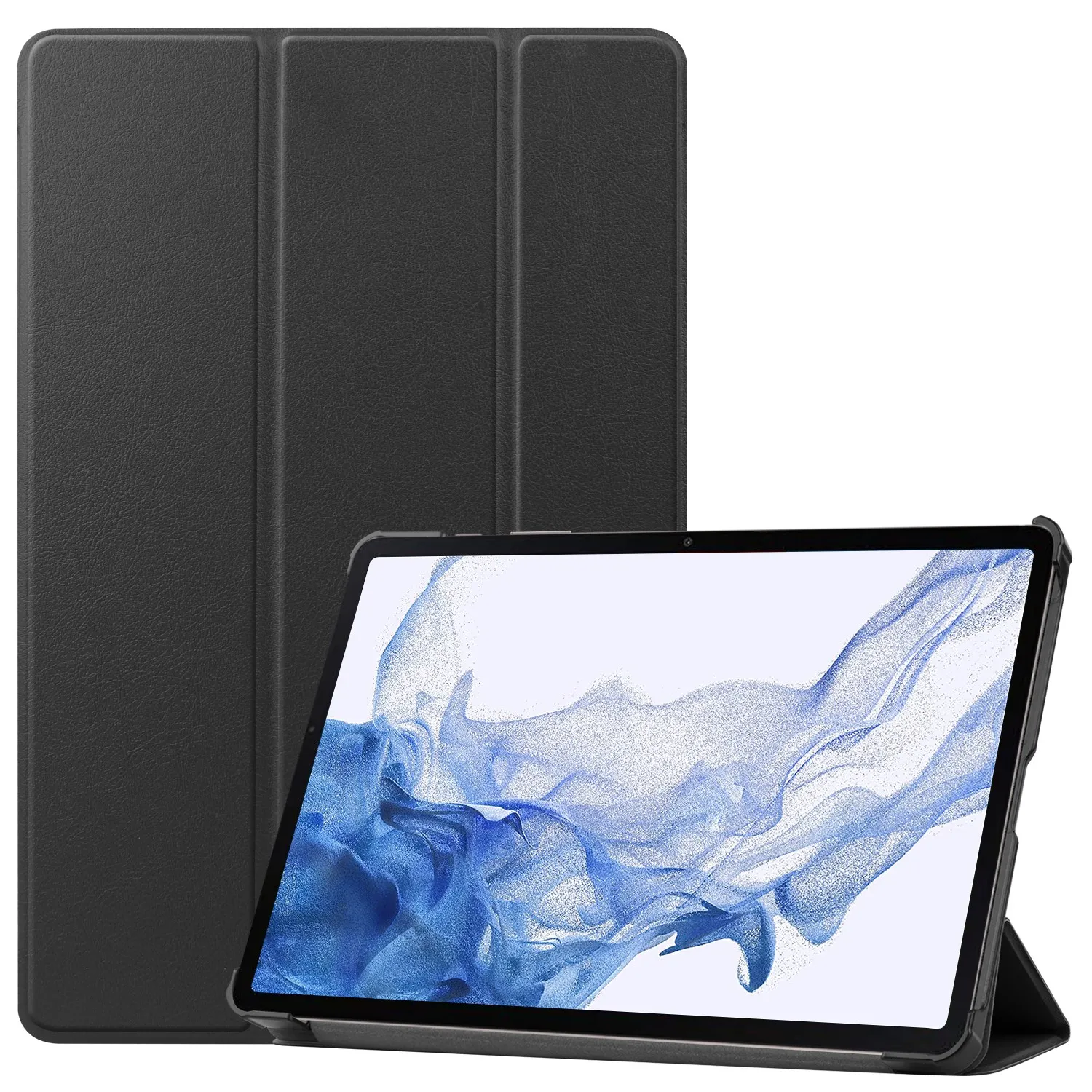 Etui na tablet Bizon Case Tab Croc z klapką do Galaxy Tab S10 Lite / S9 Czarny