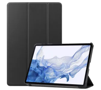 Etui na tablet Bizon Case Tab Croc z klapką do Galaxy Tab S10 Lite / S9 Czarny