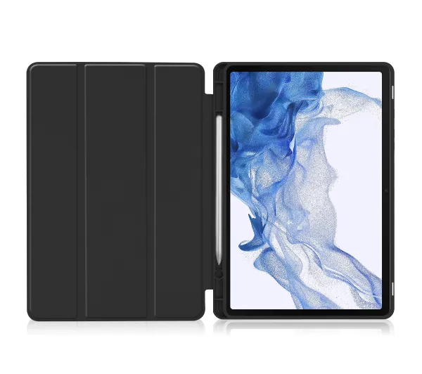 Bizon Case Tab Lizard z klapką do Samsung Galaxy Tab S9 Czarny