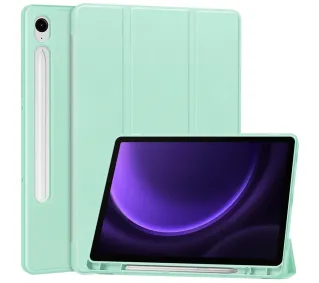 Bizon Case Tab Lizard z klapką do Samsung Galaxy Tab S10 FE / S10 Lite / S9 / S9 FE Miętowy