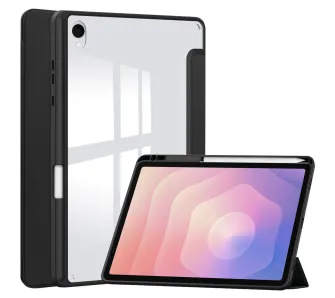 Etui na tablet Bizon Case Tab Clear Matt z klapką do Samsung Galaxy Tab S11 Czarny