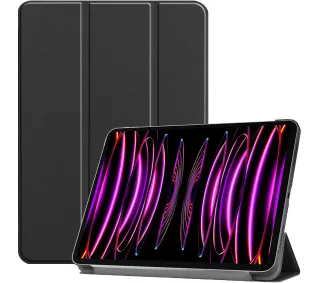 Bizon Case Tab Croc z klapką iPad Pro 12.9 2022/2021/2020/2018 Czarny