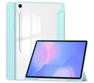 Bizon Case Tab Clear Matt z klapką do Samsung Galaxy Tab S10 FE Plus Błękitny