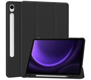 Bizon Case Tab Lizard z klapką do Samsung Galaxy Tab S10 FE / S10 Lite / S9 / S9 FE Czarny