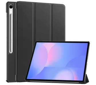 Etui na tablet Bizon Case Tab Croc z klapką do Samsung Galaxy Tab S10 FE Plus Czarny