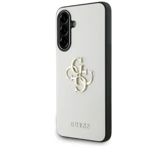 Etui Guess Grained Big 4G Logo Small Classic Logo do Samsung Galaxy A56 Beżowy