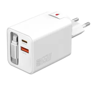 4smarts Flex Jojo GaN 2x USB-C USB-A 65W Biały