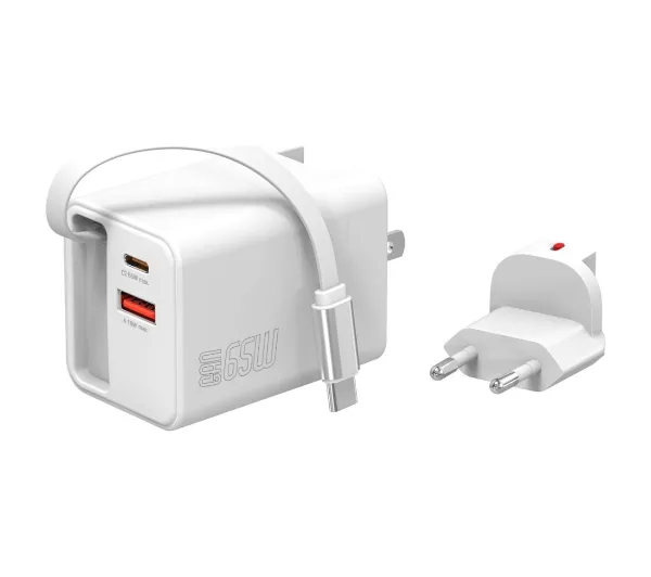 4smarts Flex Jojo GaN 2x USB-C USB-A 65W Biały