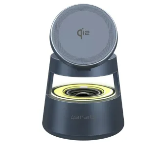Ładowarka indukcyjna 4smarts Aura Sound Qi2 Szary