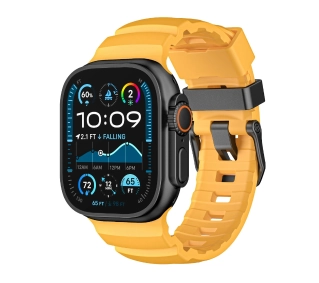Yaxo do Apple Watch Rugged Evo Sport 44/45/46/49mm Żółty