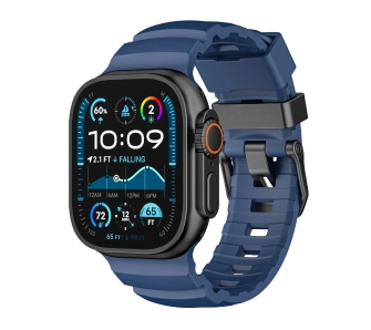 Pasek Yaxo do Apple Watch Rugged Evo Sport 44/45/46/49mm Granatowy
