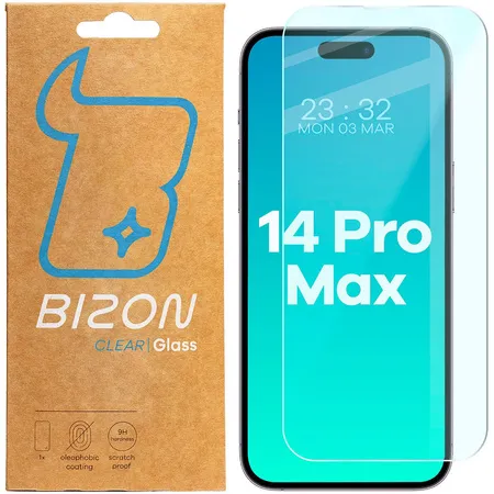 Szkło hartowane Bizon Clear 2 do iPhone 14 Pro Max