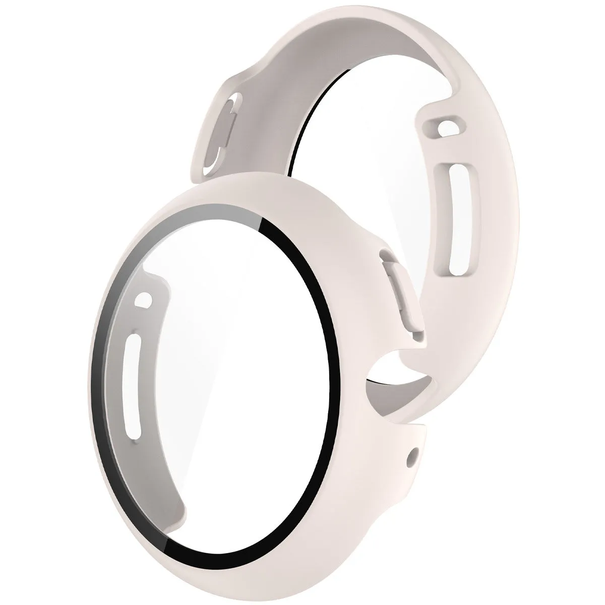 Etui Bizon Case Watch Adamo do Google Pixel Watch 4 45mm Matowy beżowy