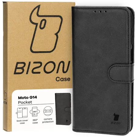 Etui Bizon Pocket do Motorola Moto G14 Czarny