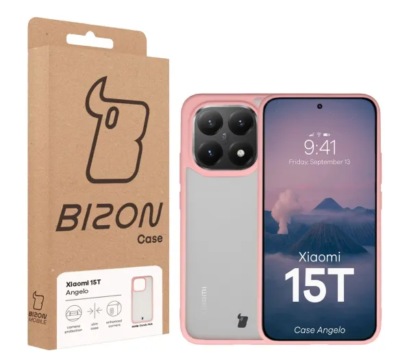 Bizon Angelo do Xiaomi 15T z różową ramką