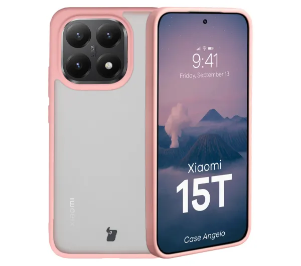 Bizon Angelo do Xiaomi 15T z różową ramką