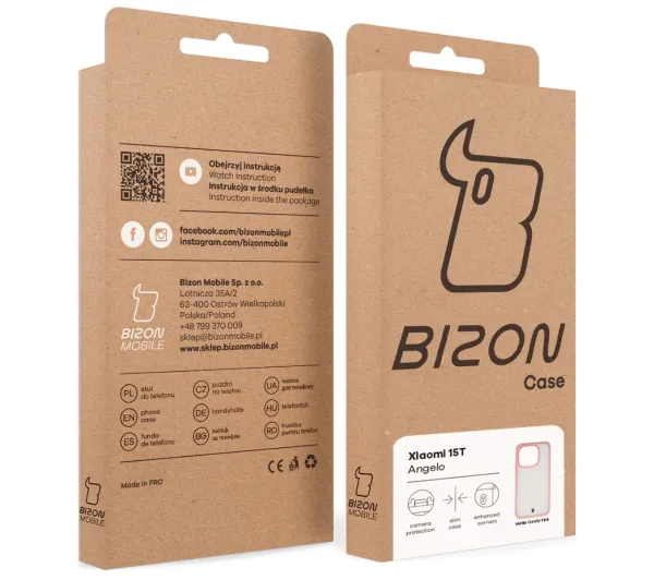 Bizon Angelo do Xiaomi 15T z różową ramką