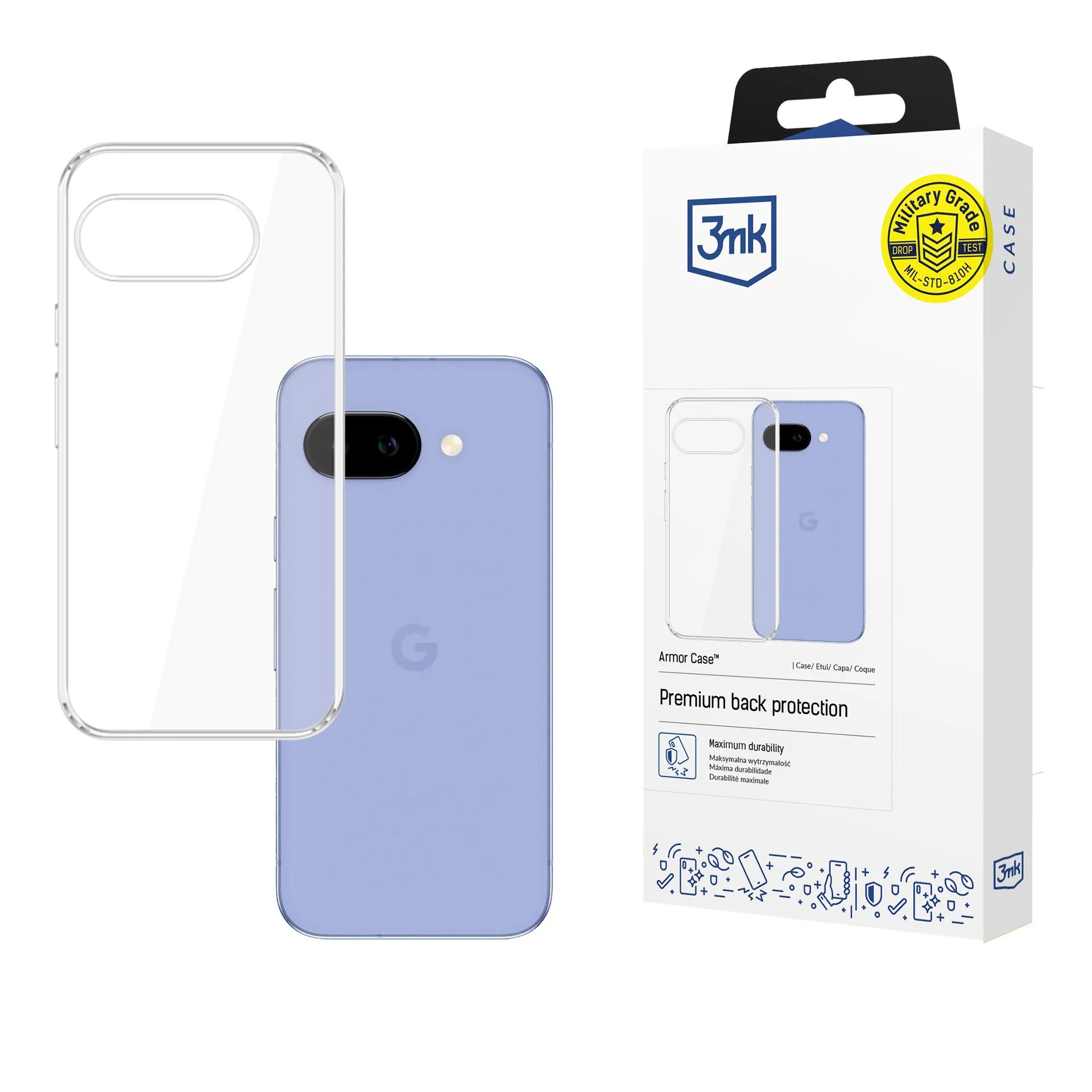Etui 3mk Armor Case do Google Pixel 10A Przezroczysty