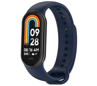 Pasek Bizon Strap Watch Dots do Xiaomi Smart Band 10 / 9 / 9 NFC / 8 Granatowy