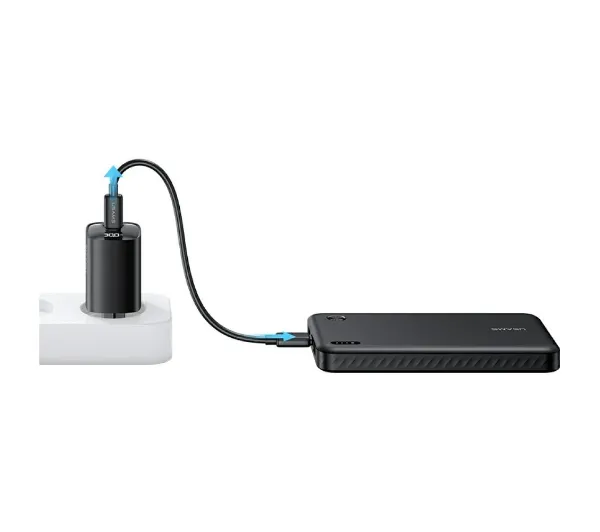 USAMS PB83 2xUSB-A 1xUSB-C 10000mAh Czarny
