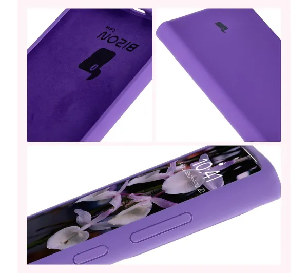 Bizon Soft Case do Samsung Galaxy S24 Ultra Fioletowy