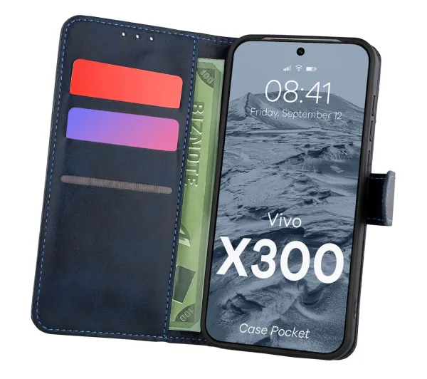 Bizon Pocket do Vivo X300 Granatowy