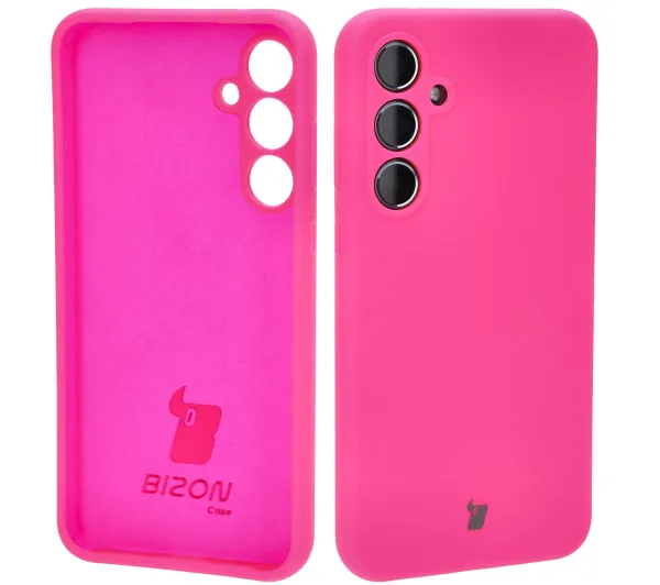Bizon Soft Case do Samsung Galaxy A55 5G Neonowy-różowy