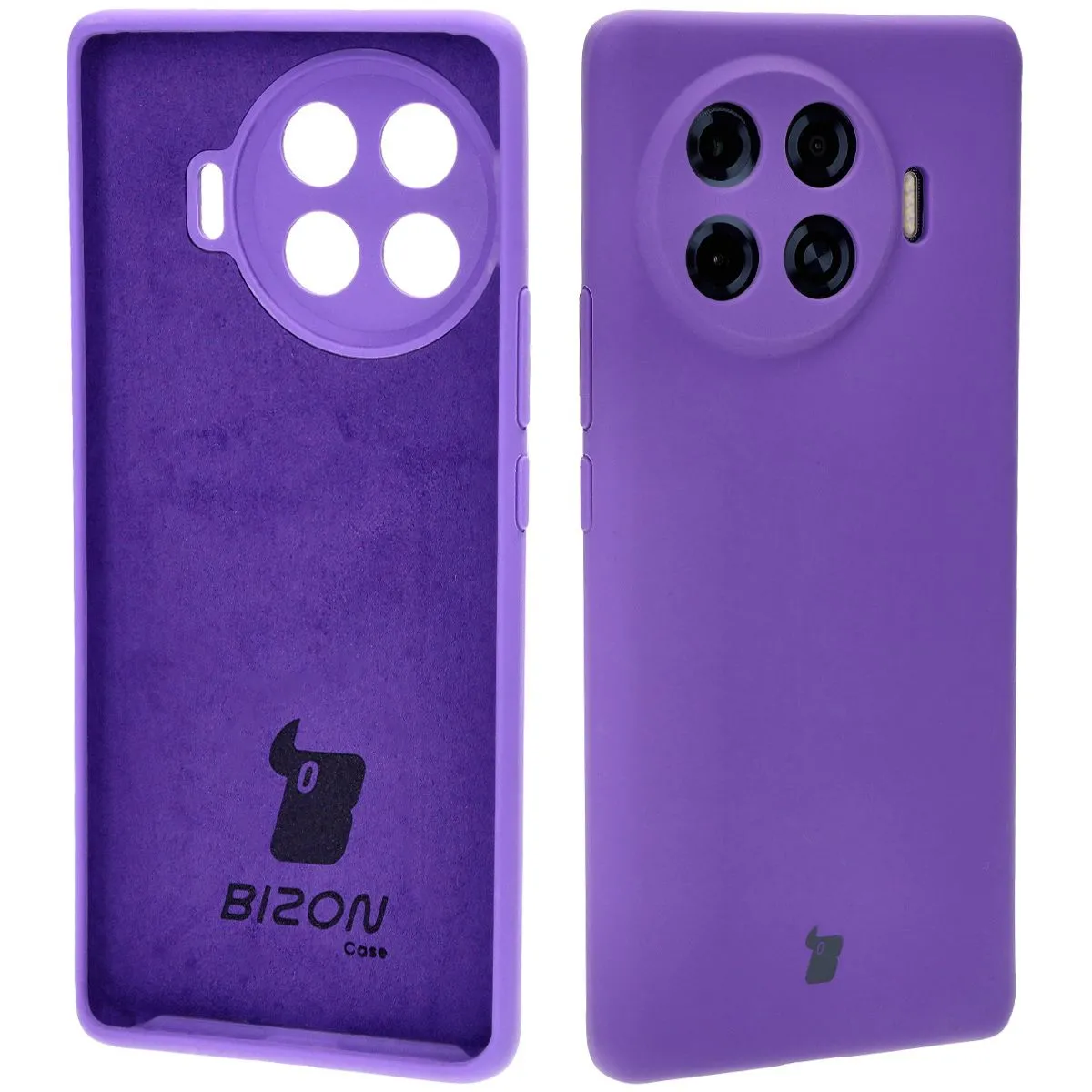 Etui Bizon Bizon Soft Case do Tecno Spark 20 Pro+ Fioletowy