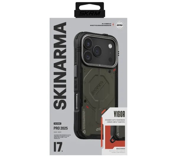 Skinarma Vigor MagSafe do iPhone 17 Pro Zielony