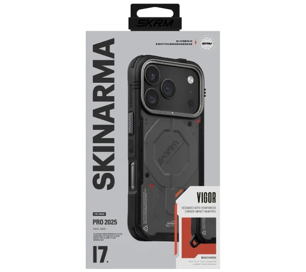 Skinarma Vigor MagSafe do iPhone 17 Pro Grafitowy