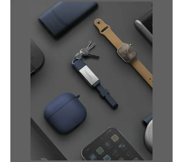 Energea Sheath Key 2w1 USB-C do USB-C/USB-A 60W 0,15m Niebieski