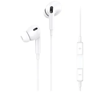 Słuchawki przewodowe USAMS EP-41 USB-C Dokanałowe Mikrofon Biały