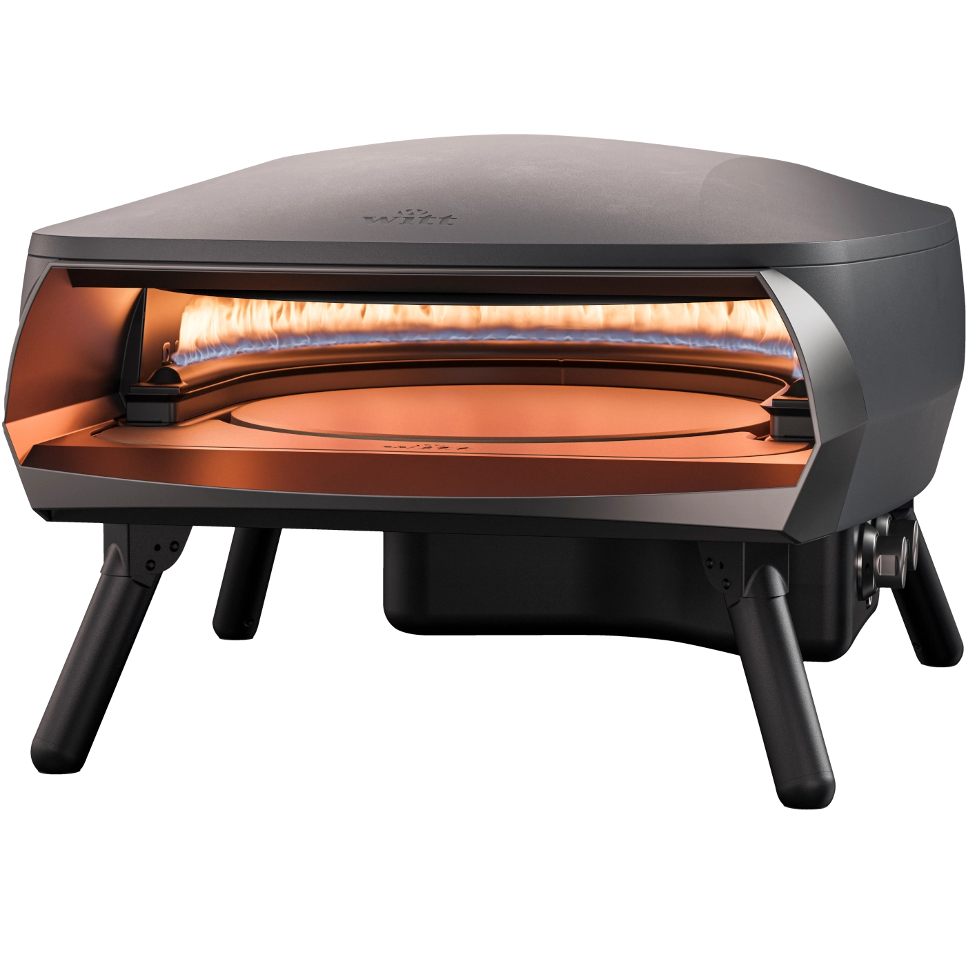 Piec do pizzy Witt Etna Rotante 16" Regulacja temperatury 40cm Grafitowy