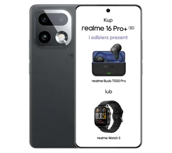 Smartfon realme 16 Pro+ 5G 8/256GB 6,8" 144Hz 200Mpix Szary
