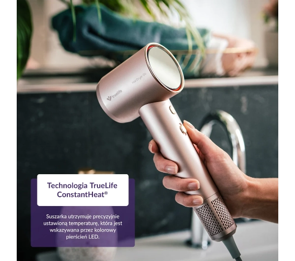 TrueLife HairDryer D6 Jonizacja Zimny nawiew 1600W 2 prędkości 3 temperatury - Kup na Raty - RRSO 0%