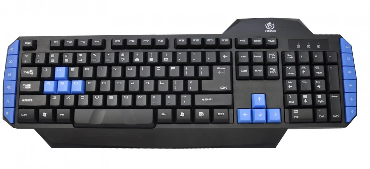 Klawiatura membranowa Rebeltec WARRIOR Czarny