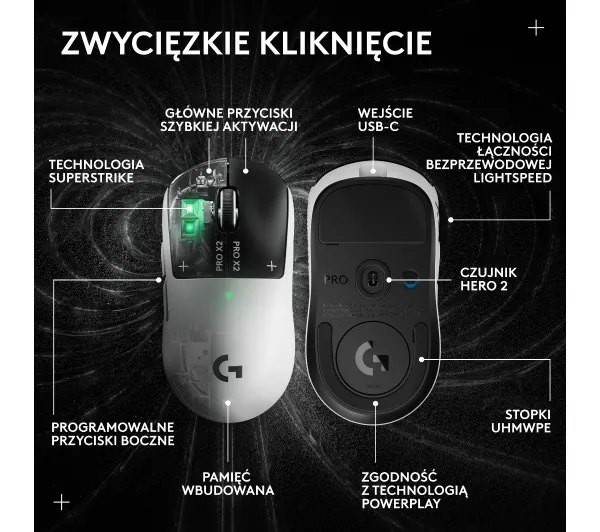 Logitech G Pro X2 Superstrike Biały - przedsprzedaż