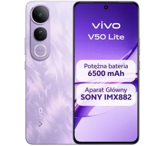 Smartfon vivo V50 Lite 8/256GB 6.77" 120Hz 50Mpix Fioletowy