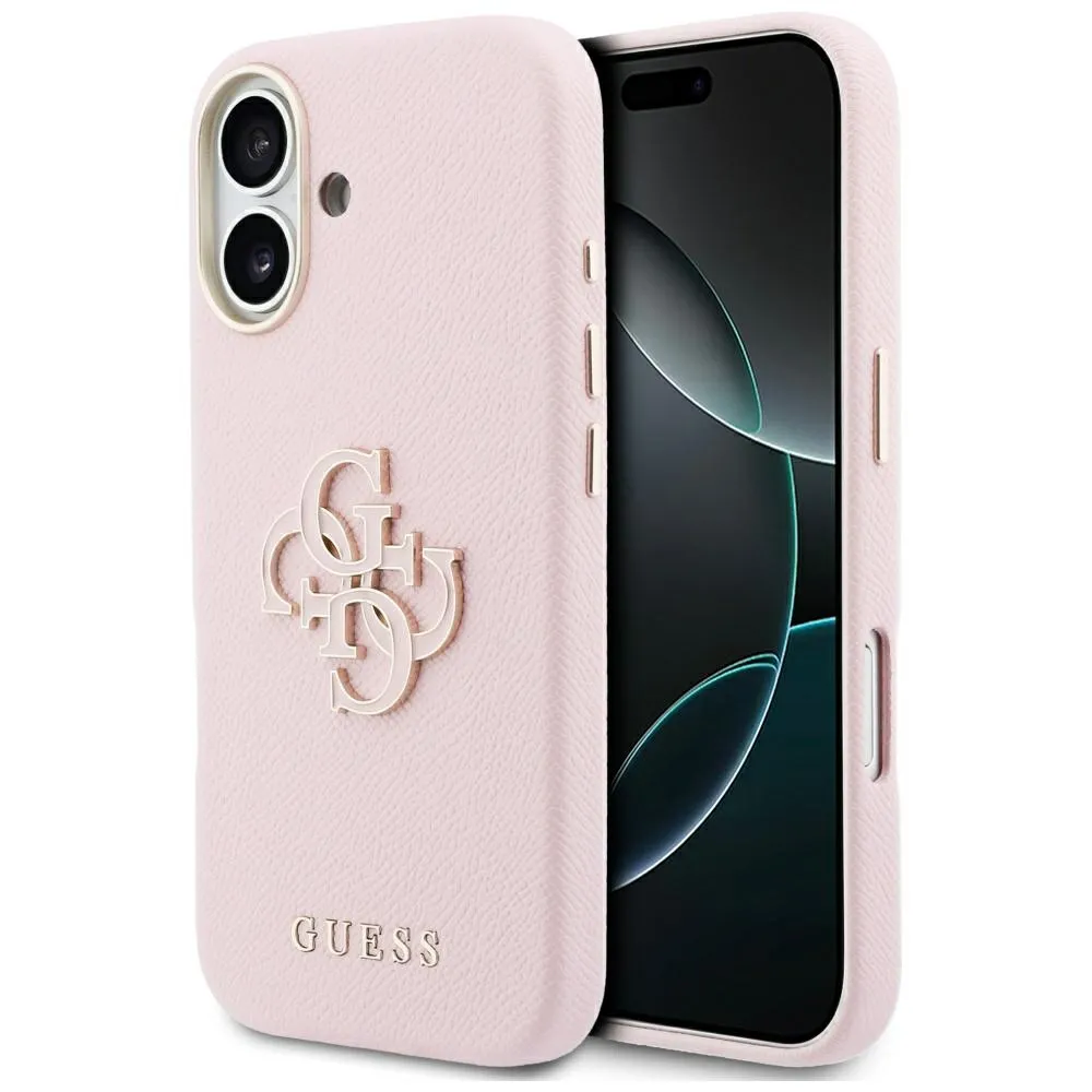 Etui Guess FW Resin Logo do iPhone 17 Różowy