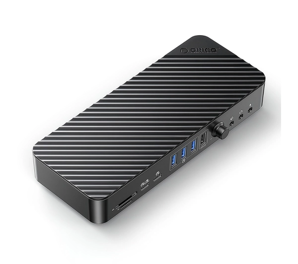 Orico USB-C 10 Gbps, 2x DP 4K, HDMI 4K, PD 60W, 6x USB-A, karty SD