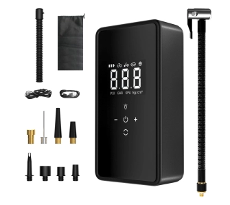 Kompresor samochodowy Extralink 6000mAh 12V 230V 60W Czarny