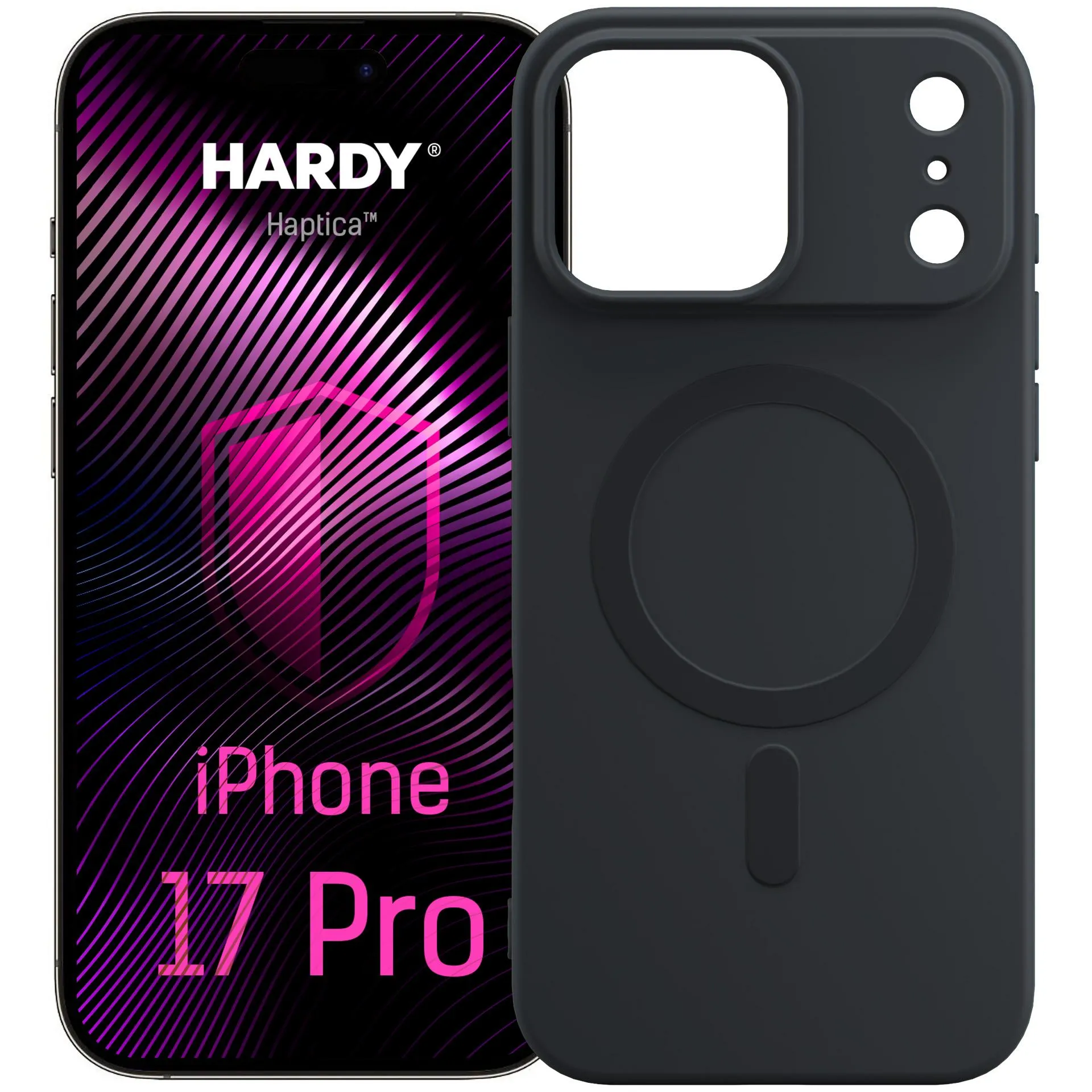Etui 3mk Hardy Haptica MagCase do iPhone 17 Pro Czarny