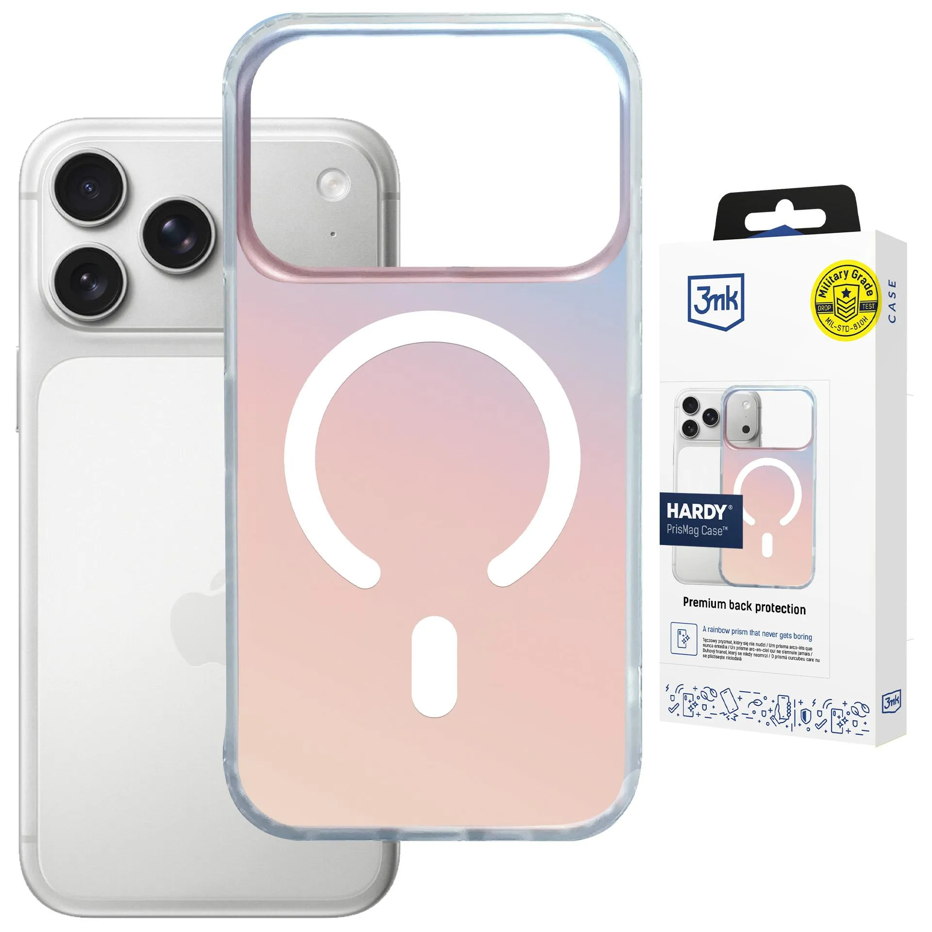 Etui 3mk Hardy PrisMag Case do iPhone 17 Pro Max Holograficzny