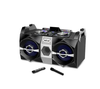 Power Audio AKAI DJ-S1HB 120W Mikrofon Czarny