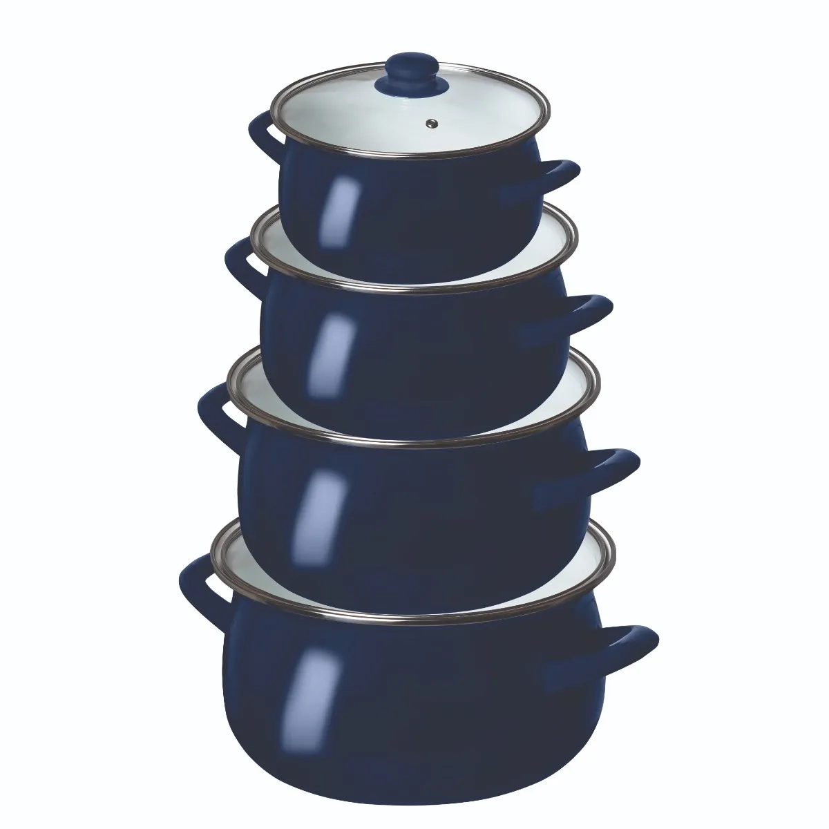 Zestaw garnków Altom Design 02050021343 Indukcja Emalia 8 elementów