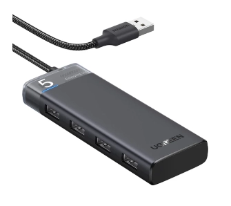 Hub USB UGREEN CM653 USB-A do 4xUSB-A Czarny