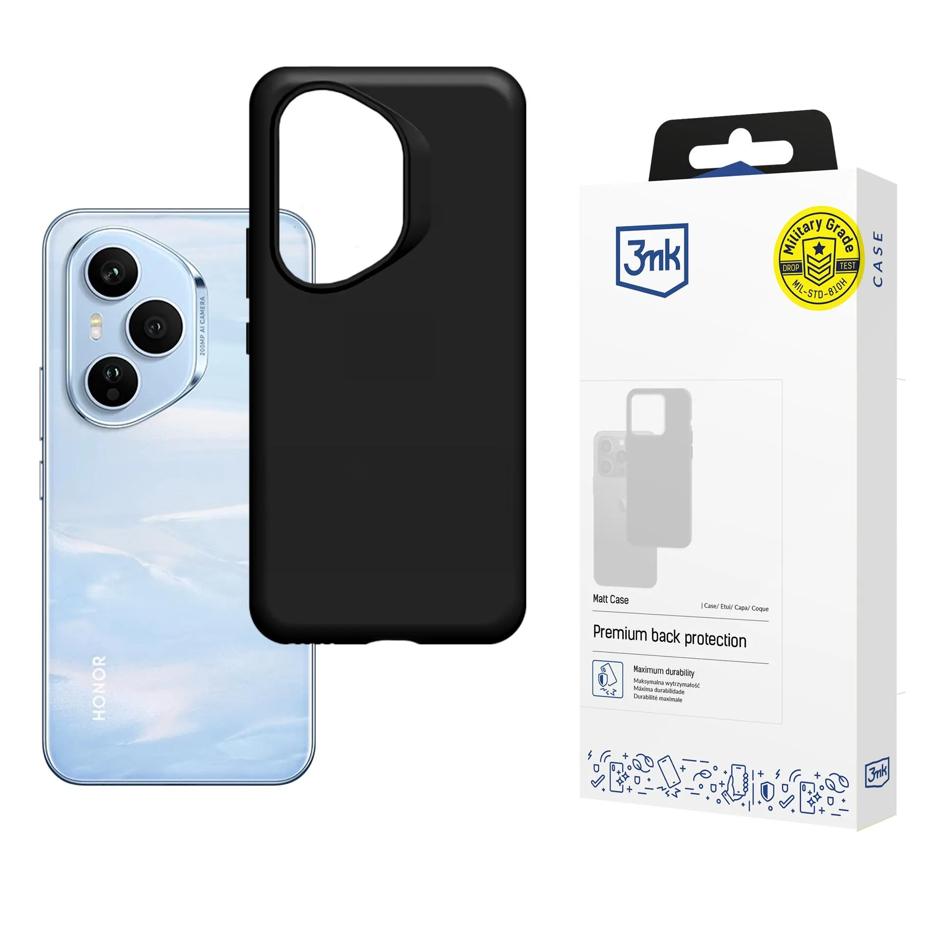 Etui 3mk Matt Case do Honor 400 Pro Czarny