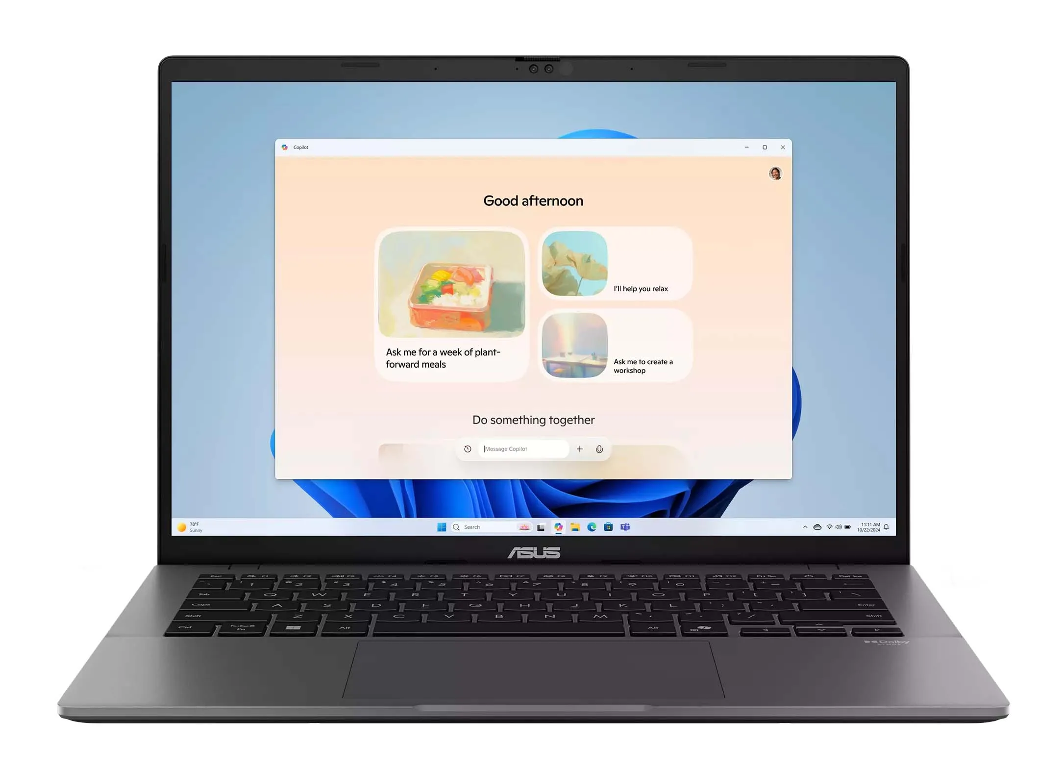 Laptop ASUS Vivobook S14 S3407AA-SF055W OLED 14" Ultra 5 325H 16GB RAM 512GB Dysk SSD Win11 Szary Funkcje AI