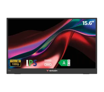 Monitor Verbatim 32401 Verbatim Portable 15.6 FHD Monitor LIGHT 15,6" Full HD IPS 60Hz 10ms Przenośny